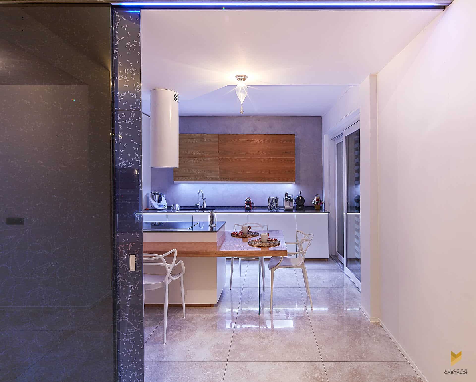 Architetto Casal Palocco. La cucina di falegnameria