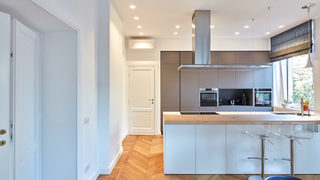 Piano cottura cucina moderna - Ristrutturazione Parioli Roma